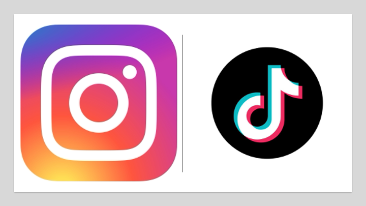 Instagram and TikTok Logos